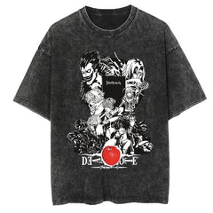 Nysekai "Legacy of Kira" Death Note Vintage Washed Oversized T-Shirt