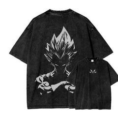 a black t - shirt with a picture of gohan on it