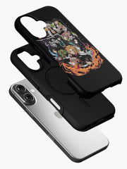 Nysekai "Demon Slayer Black and White Manga iPhone 11-16 Tough Case