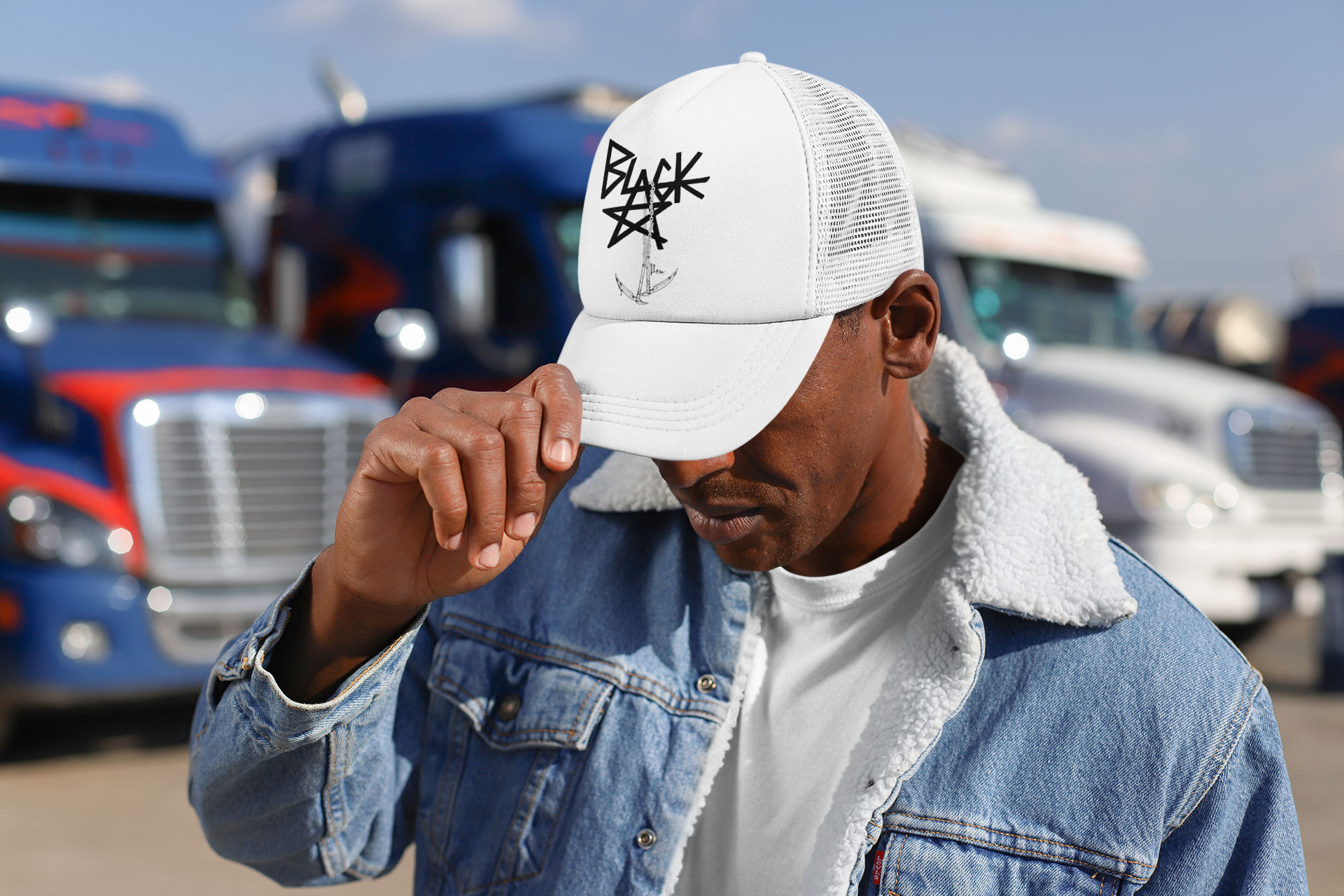 Nysekai "Blackstar X Chain Scythe - Soul Eater" Trucker Hat