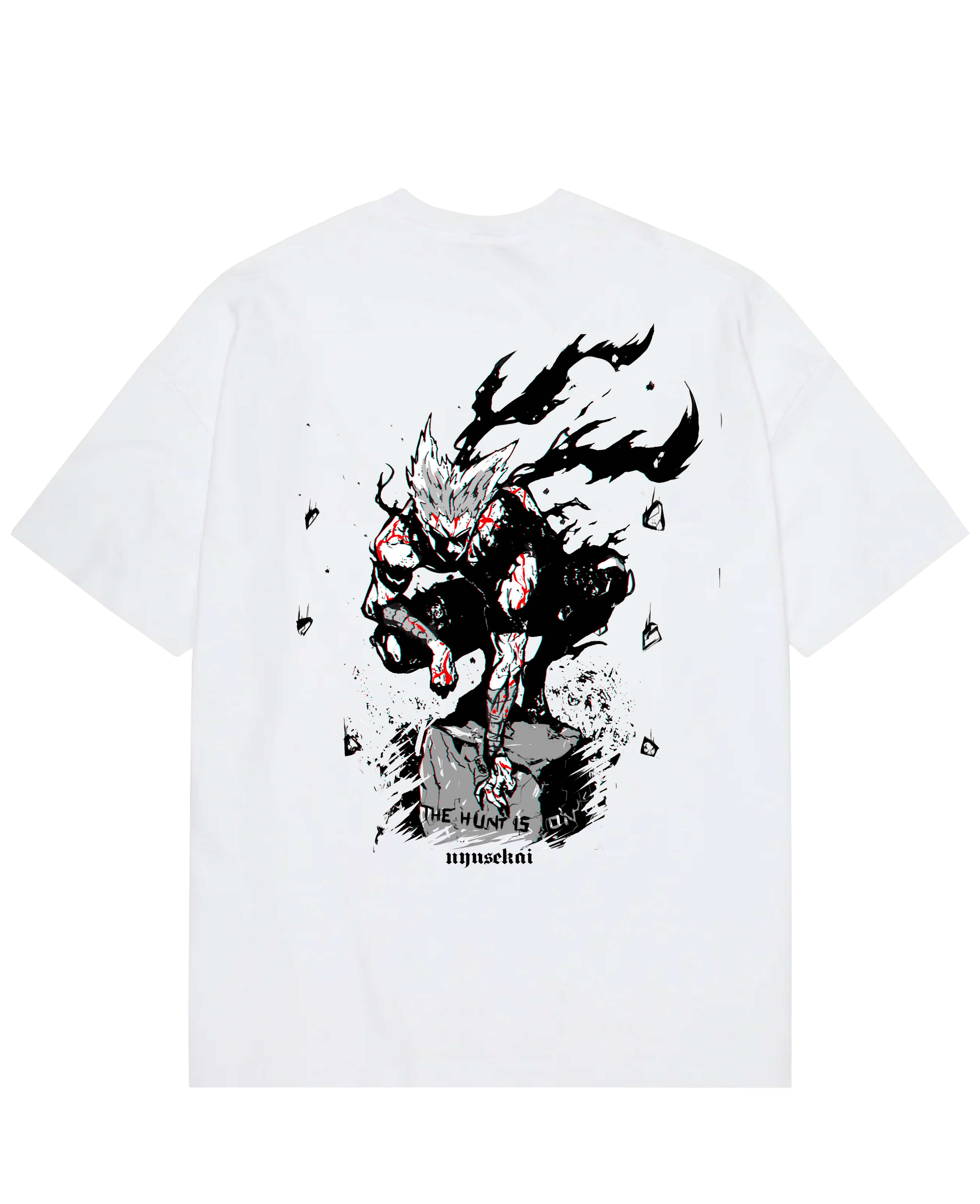 "Garou X THE HUNT IS ON - One Punch Man" Oversize T-Shirt