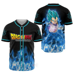 Nysekai "3D Anime Vegeta Blue Custom Fandom - Dragon Ball" Baseball Tee