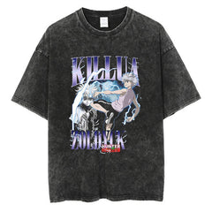 Nysekai "Killua" Hunter x Hunter Vintage Washed Oversized T-Shirt