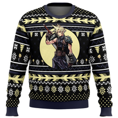 Cloud Final Fantasy Ugly Christmas Sweater