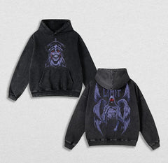 Nysekai "Statue of God" Solo Leveling Vintage Oversized Hoodie