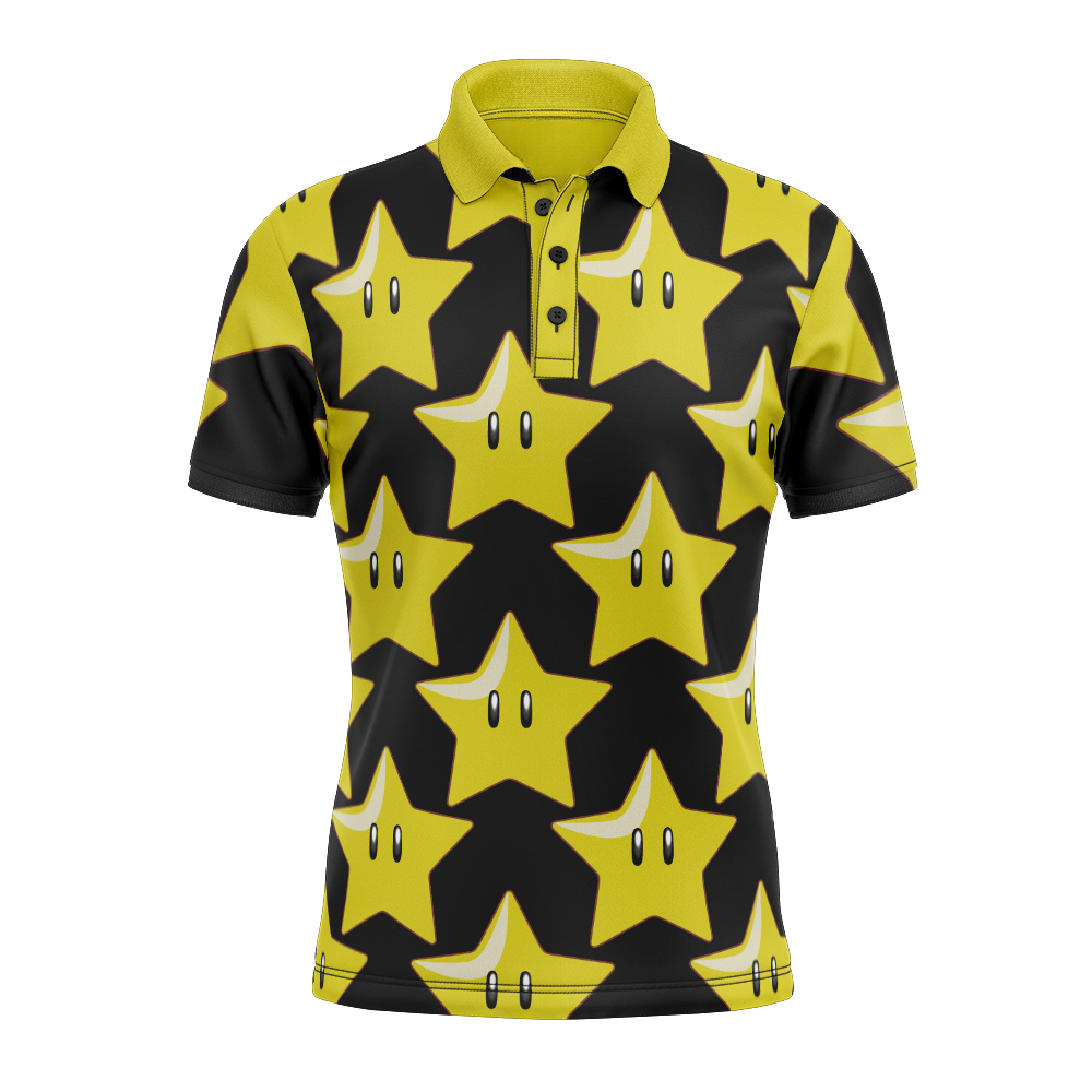 Super Star Super Mario Polo Goft Shirt