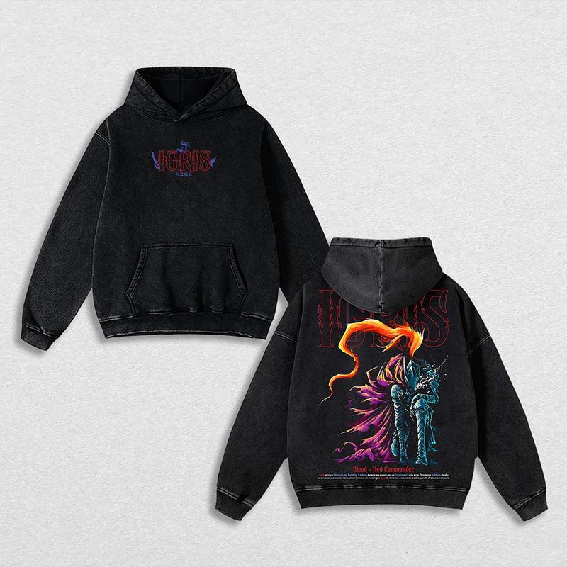 Nysekai "Igris" Solo Leveling Vintage Oversized Hoodie