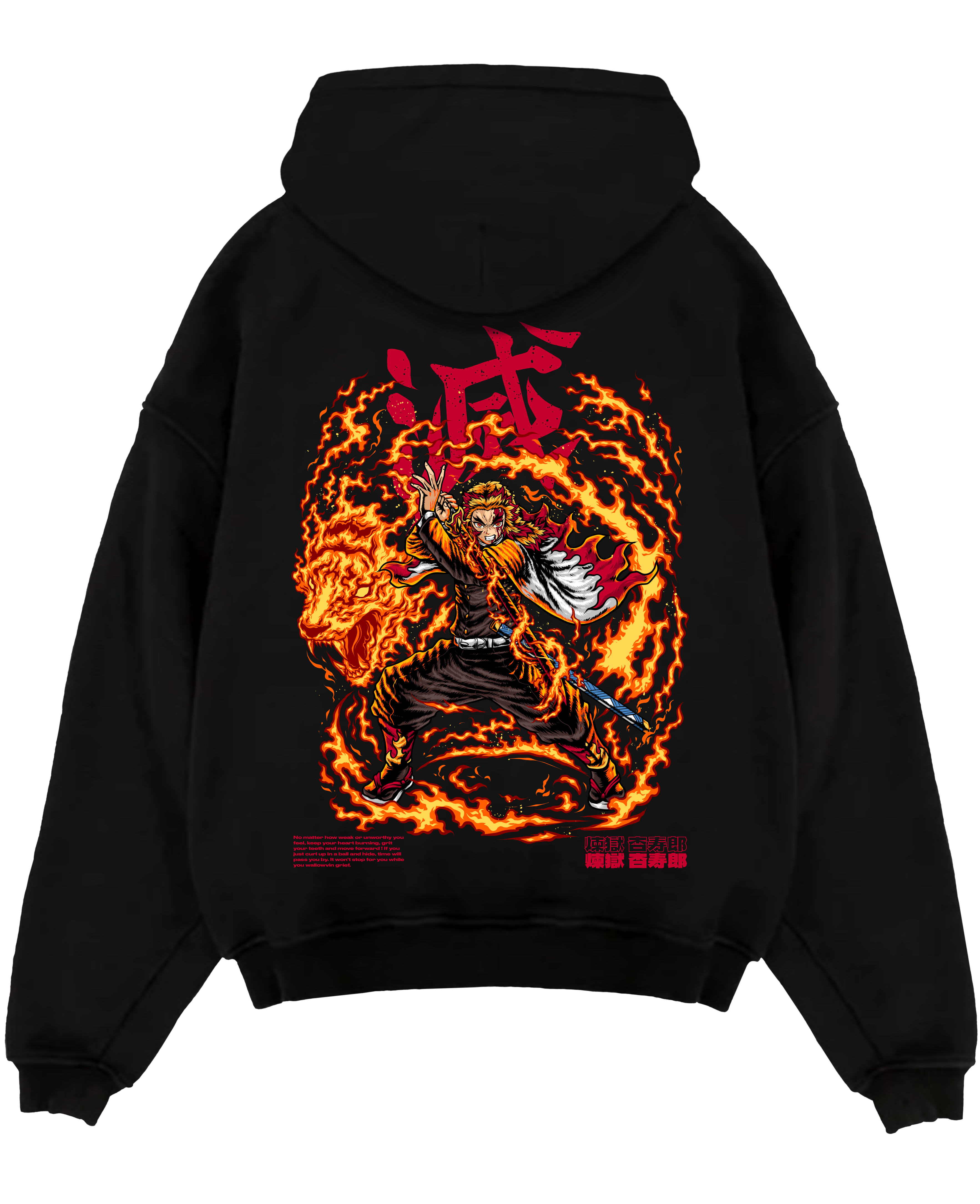 "Rengoku X Flaming Tiger - Demon Slayer" Hoodie