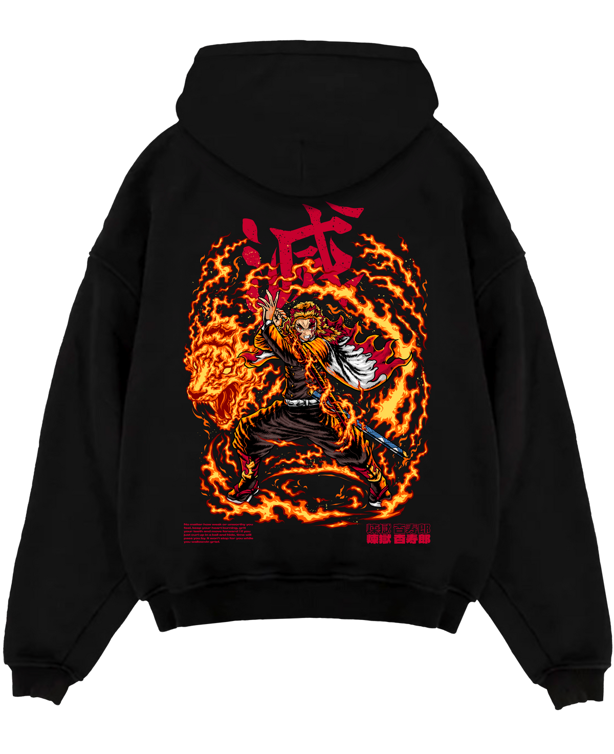 "Rengoku X Flaming Tiger - Demon Slayer" Hoodie