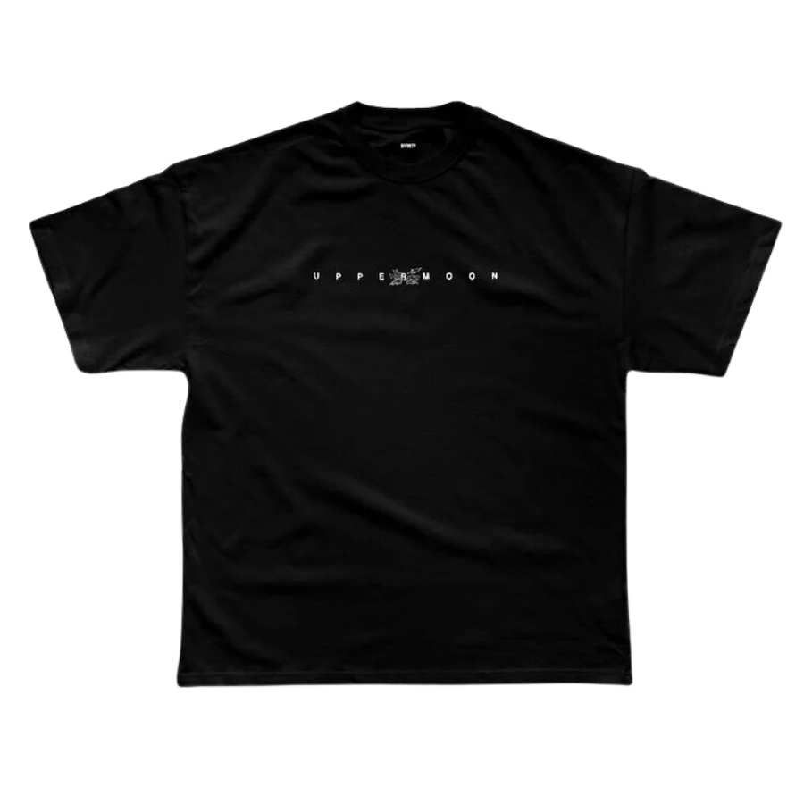 a black t - shirt with the words, good times on it