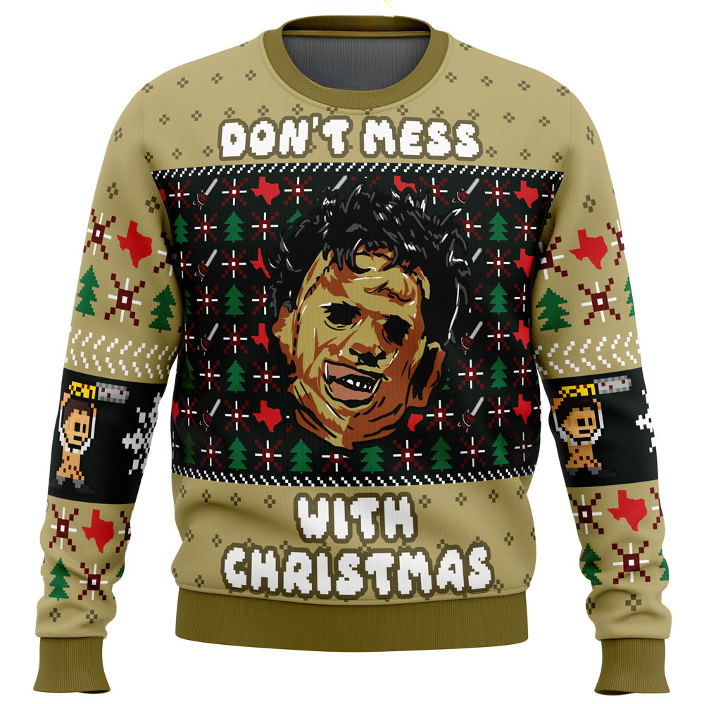 Christmas in Texas Leatherface Ugly Christmas Sweater