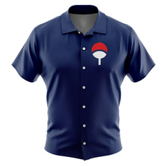 Uchiha Clan Naruto Button Up Hawaiian Shirt