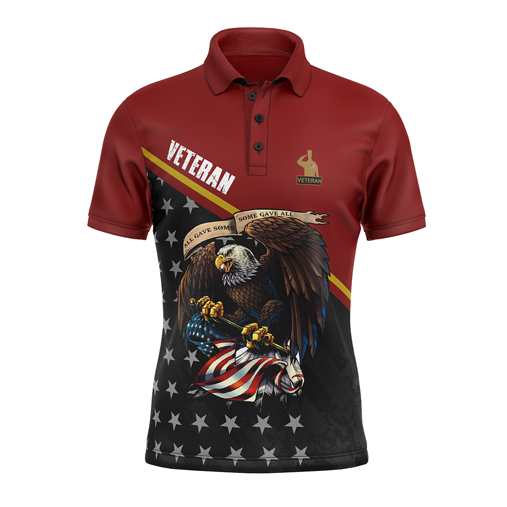 Veterans Some Gave All Polo Goft Shirt