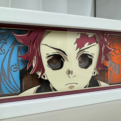 Nysekai "Tanjiro Devil" Demon Slayer Anime Light Box USB cable