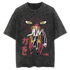 Nysekai "Control" Chainsaw Man Vintage Washed Oversized T-Shirt
