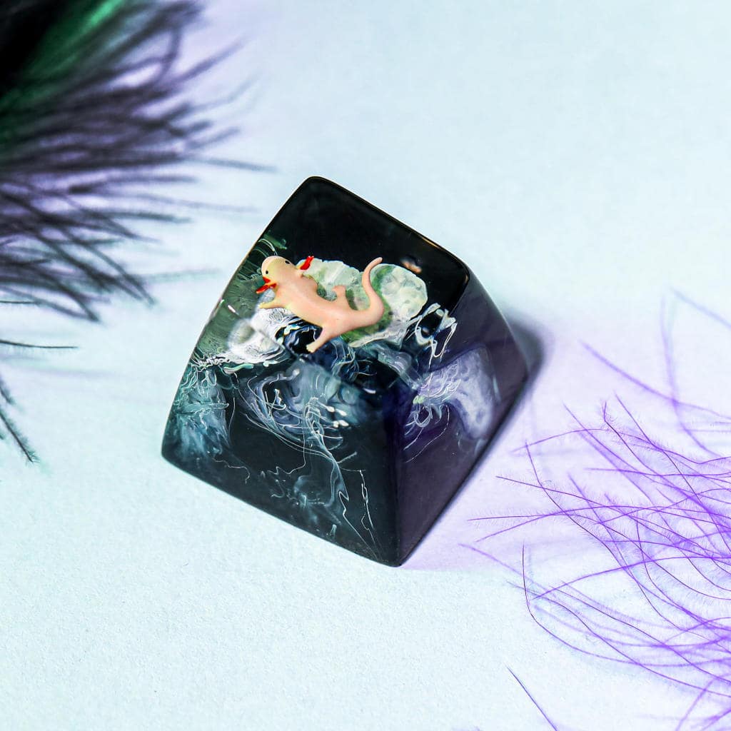 Axolotl artisan keycap - Hirosart