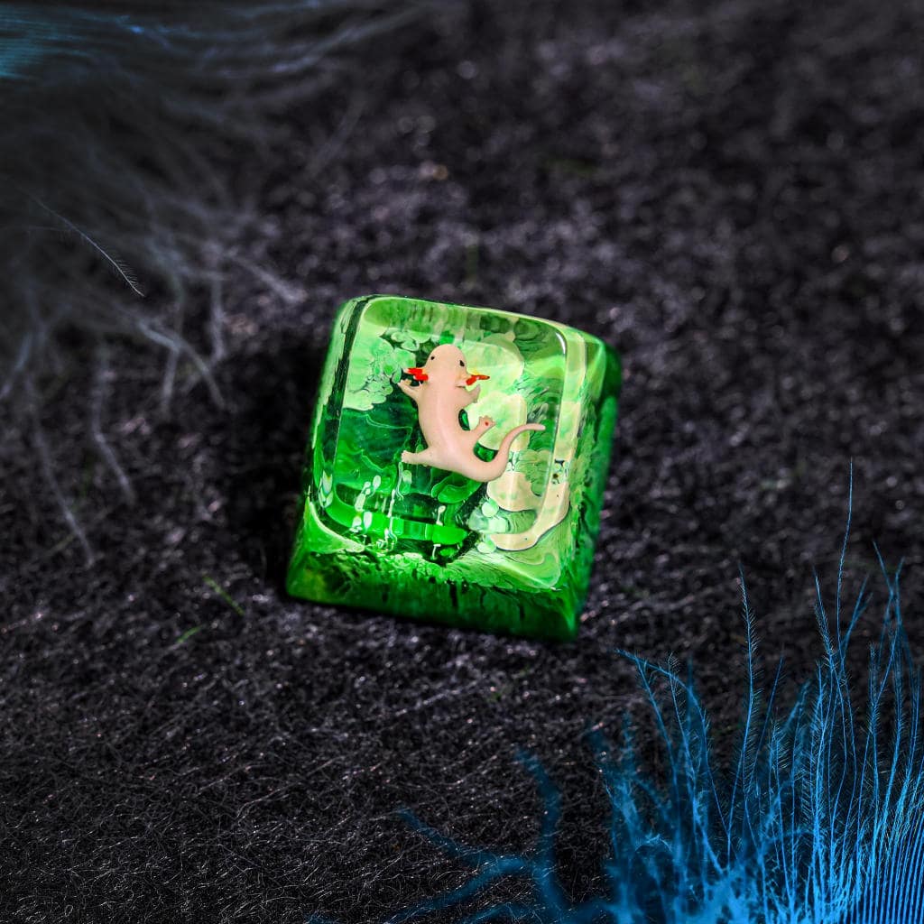 Axolotl artisan keycap - Hirosart