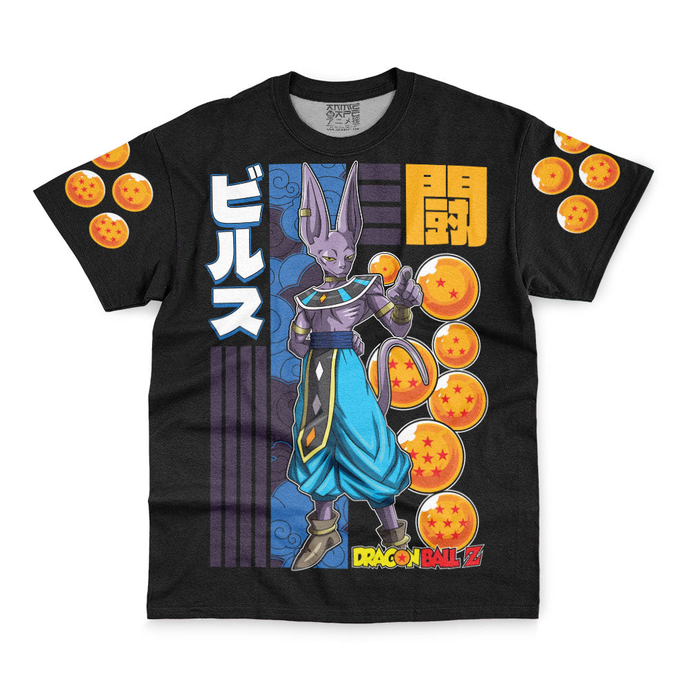 Beerus Fight DBZ Streetwear T-Shirt