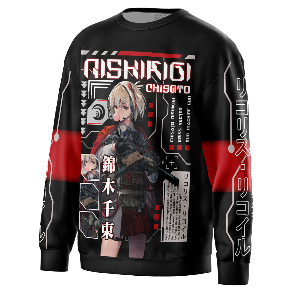 Chisato Nishikigi Lycoris Recoil Streetwear Sweatshirt