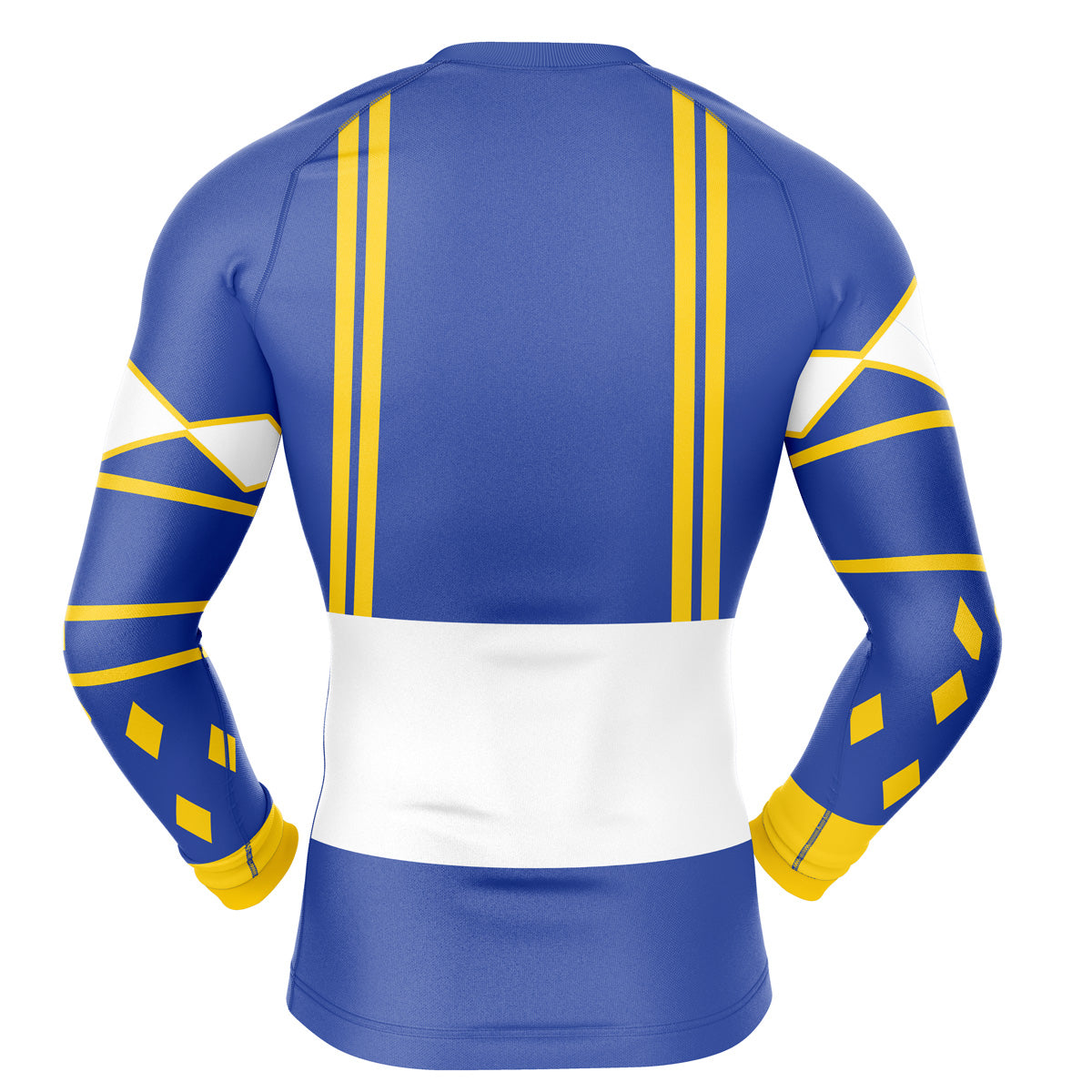 Blue Ranger Ninjetti Mighty Morphin Power Rangers Long Sleeve Rash Guard Compression