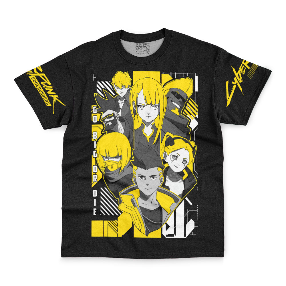 Edgerunners Go Big Or Die Cyberpunk 2077 Streetwear T-Shirt