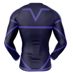 Football Club Blue Lock Long Sleeve Rash Guard Compression