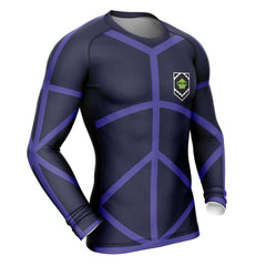 Football Club Blue Lock Long Sleeve Rash Guard Compression