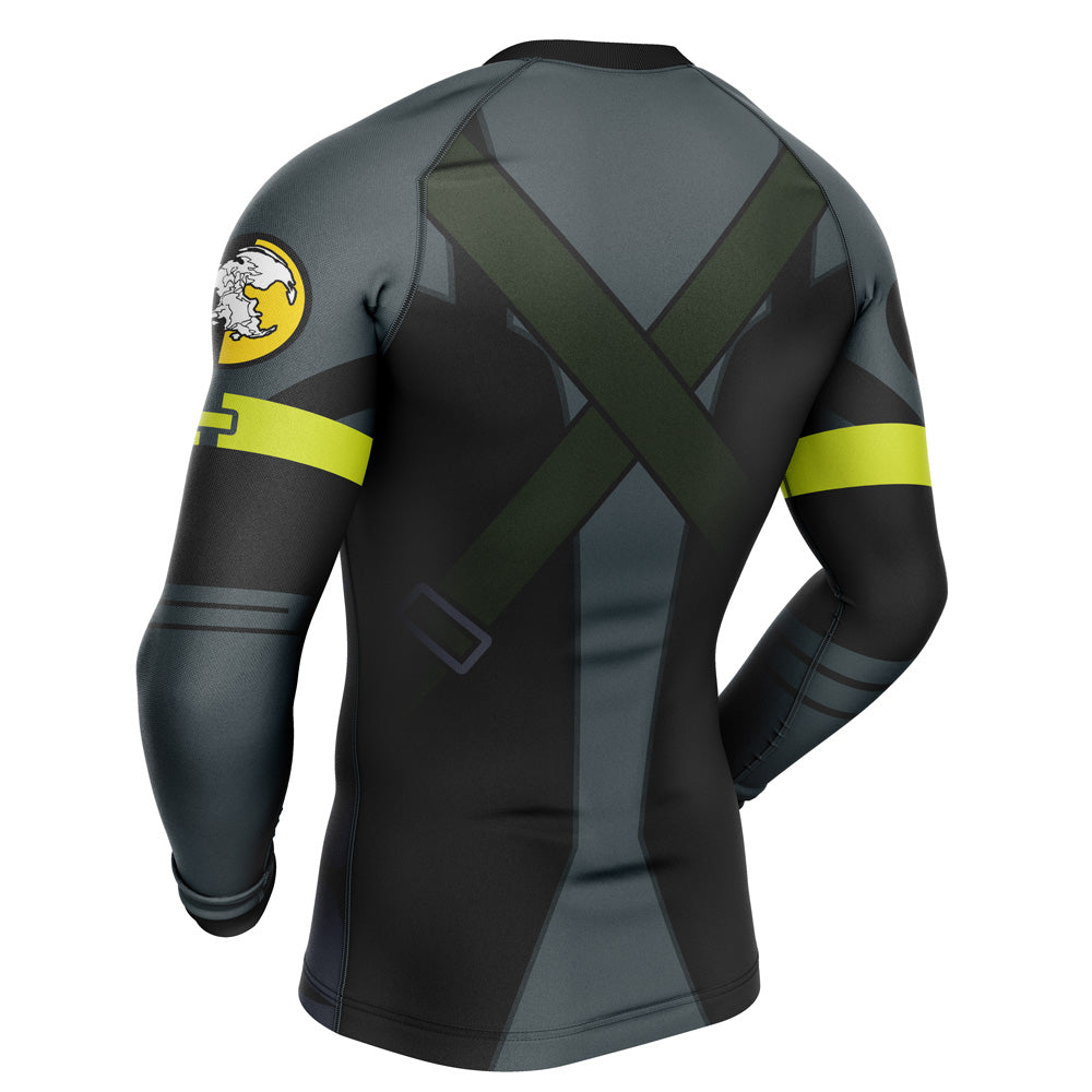 Ground Zeroes Big Boss Metal Gear Solid Long Sleeve Rash Guard Compression