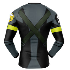 Ground Zeroes Big Boss Metal Gear Solid Long Sleeve Rash Guard Compression