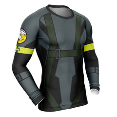 Ground Zeroes Big Boss Metal Gear Solid Long Sleeve Rash Guard Compression