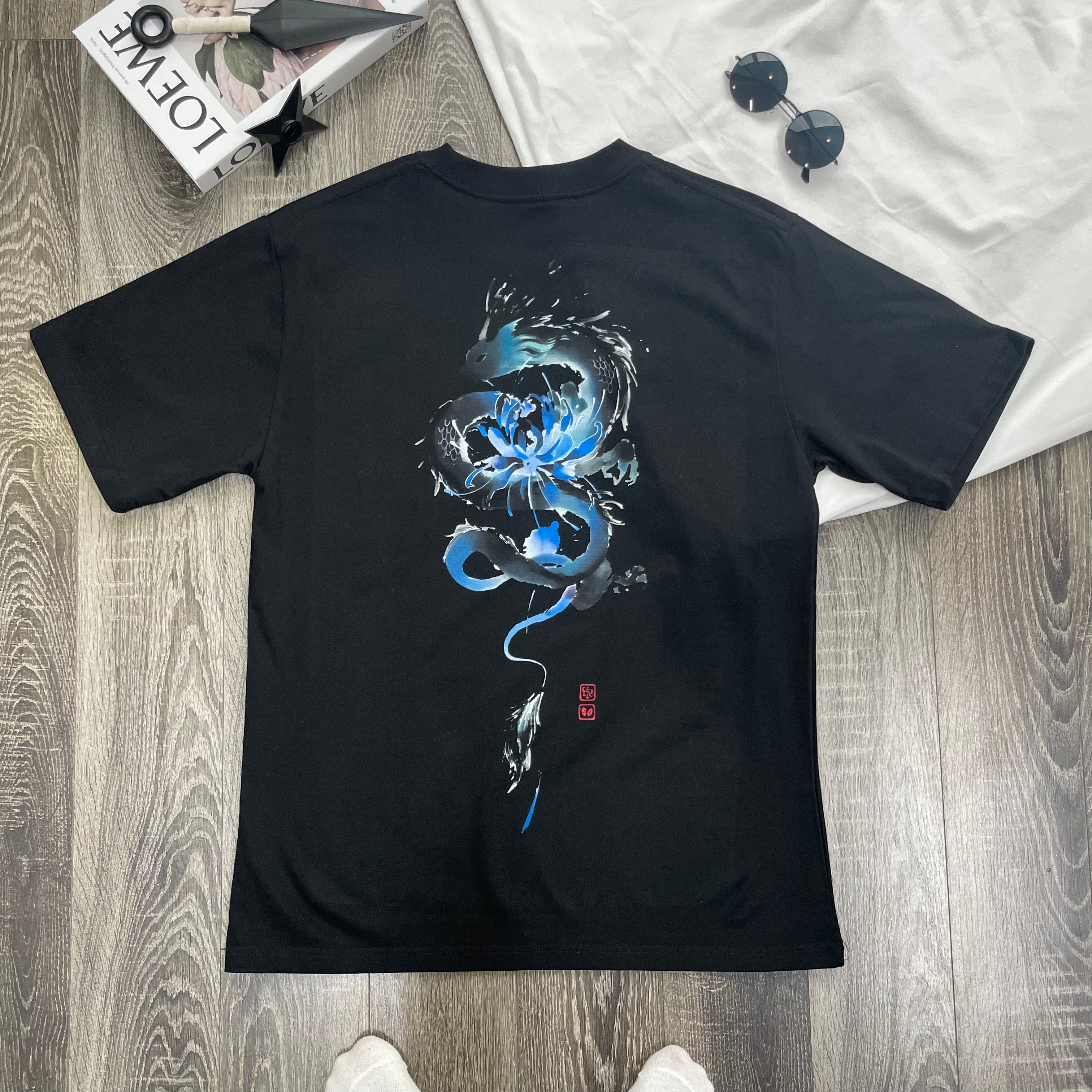 Nysekai "Blue Spider Lily - Kimetsu no Yaiba" Oversize T Shirt