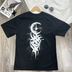 Nysekai "Dead Moon Art Totem Print " Oversize T Shirt