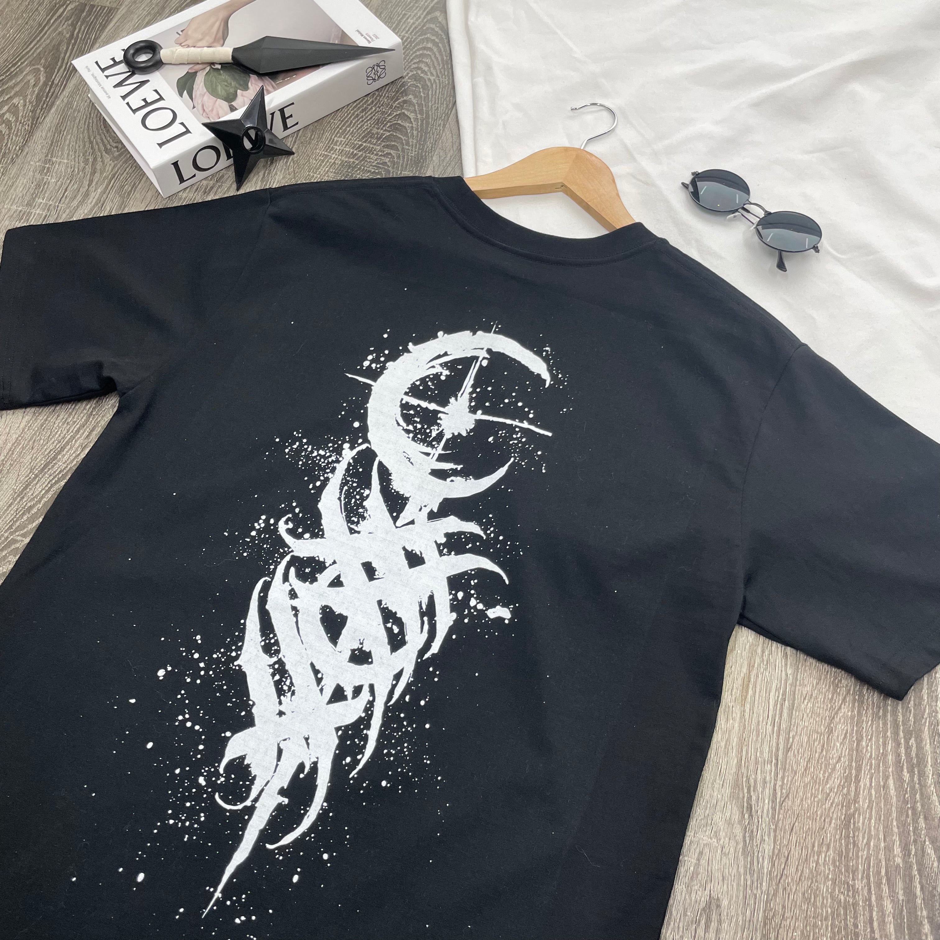 Dead Moon Art Totem Print  Oversize T Shirt - Nysekai