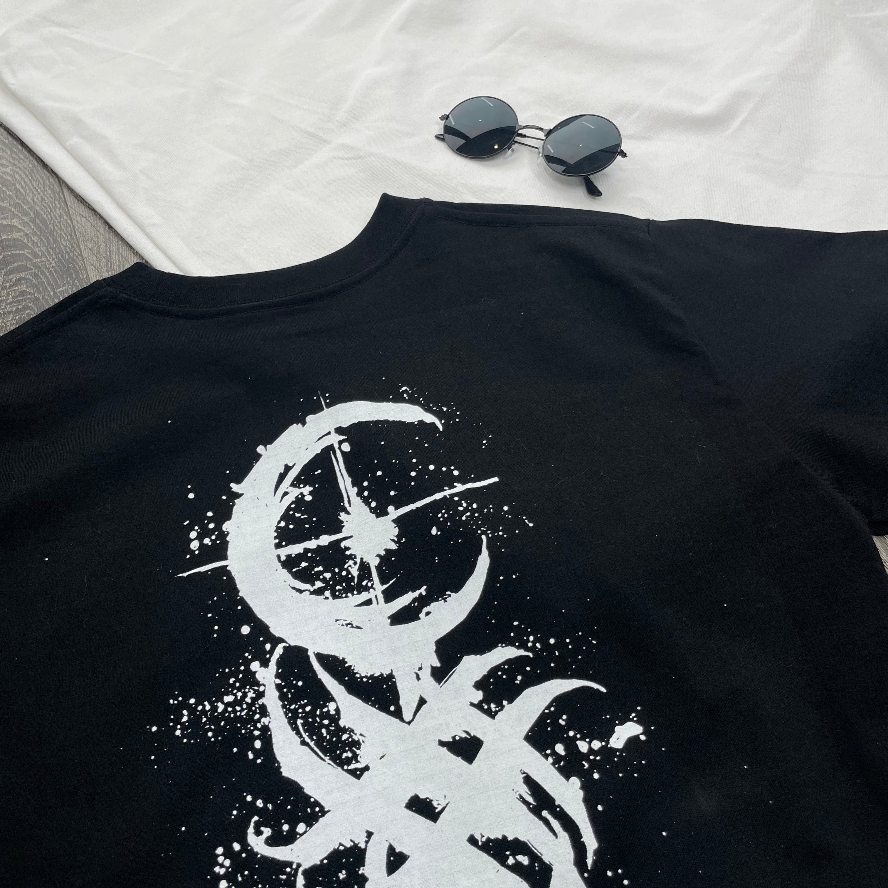 Dead Moon Art Totem Print  Oversize T Shirt - Nysekai
