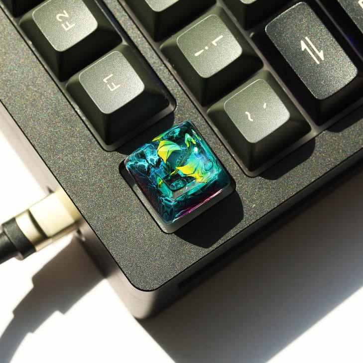 Fire Dragon Artisan keycap - Hirosart