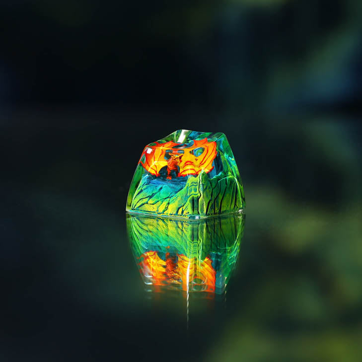 Fire Dragon Artisan keycap - Hirosart