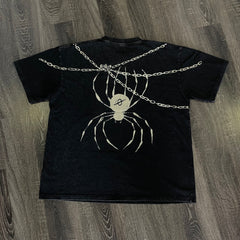 Nysekai "Leader of the Phantom Troupe" Hunter x Hunter Vintage Washed Oversized T-Shirt