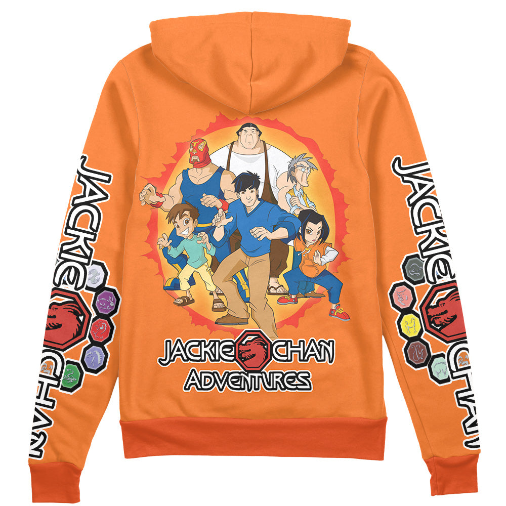 Jackie Chan Adventure Streetwear Zip Hoodie Jacket