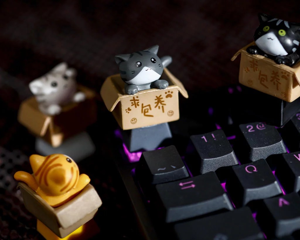 Cute Cat keycaps - Hirosart