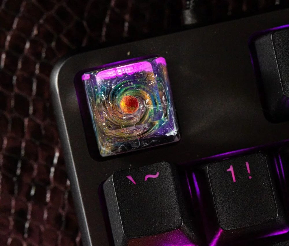 Universe Mars Galaxy keycap - Hirosart