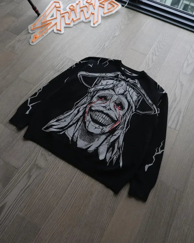 Nysekai ''Statue of God Knit - Solo Leveling" Sweatshirt