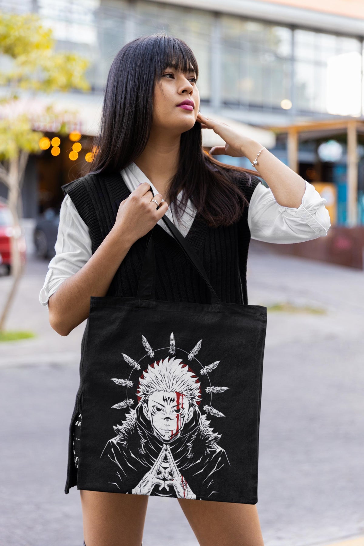 Nysekai "Sukuna X King Of Curses - Jujutsu Kaisen" Tote Bag