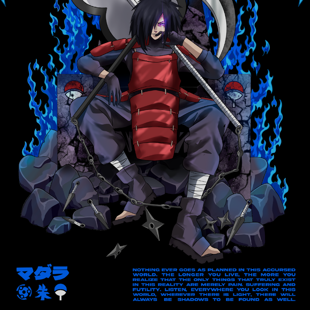 "Madara X Throne - Naruto Shippuden" Oversize T-Shirt