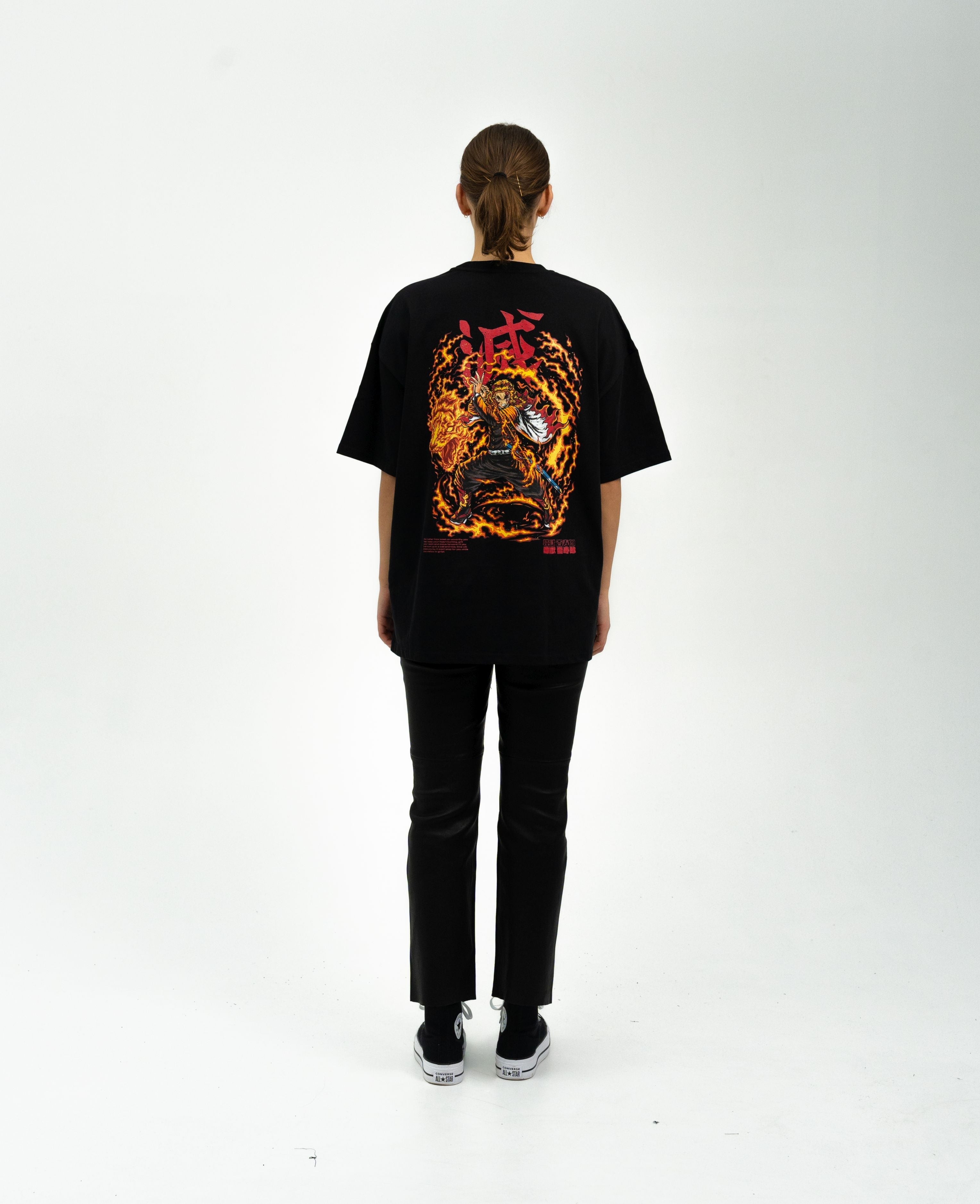 "Rengoku X Flaming Tiger - Demon Slayer" Oversize T-Shirt