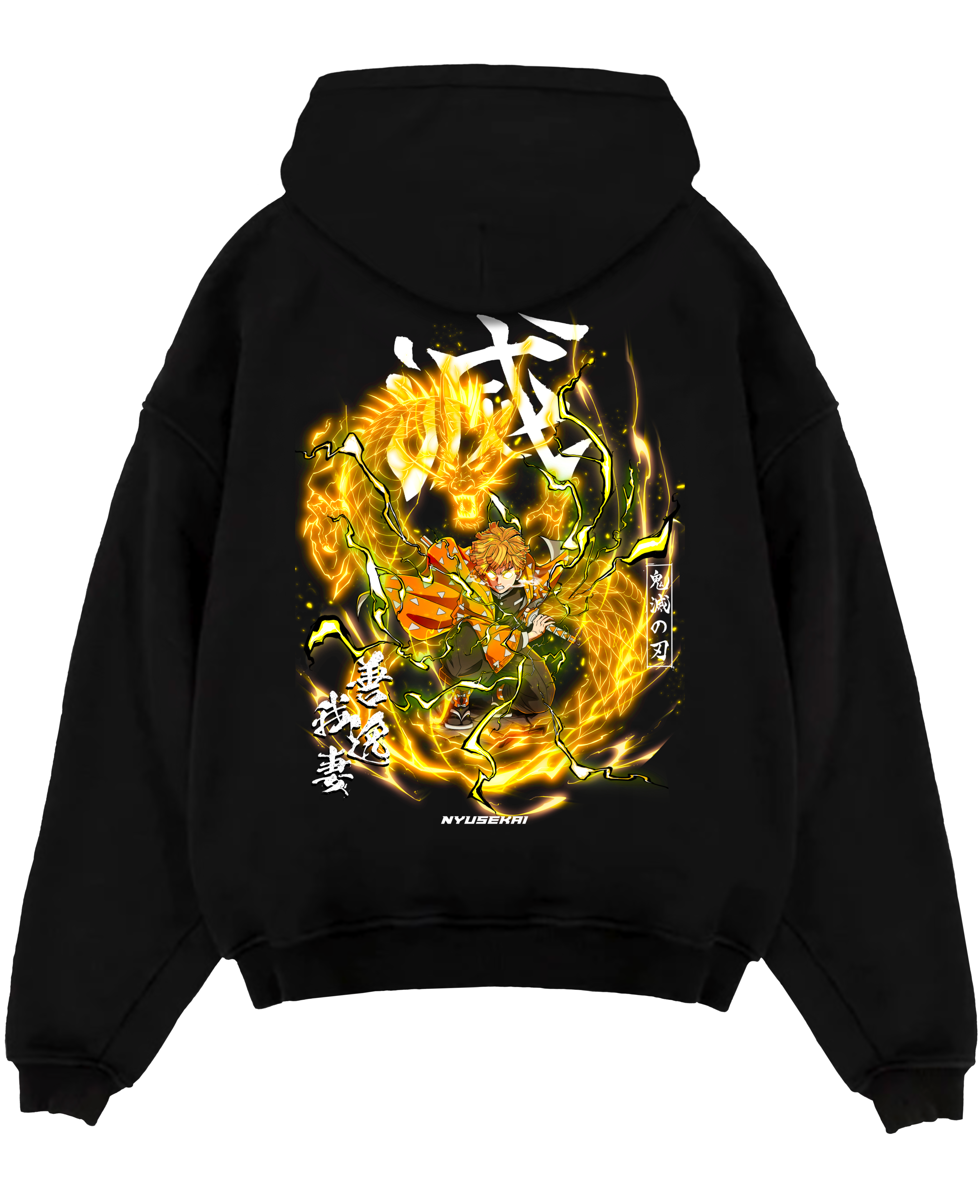 "Zenitsu X Thunder Dragon - Demon Slayer" Hoodie