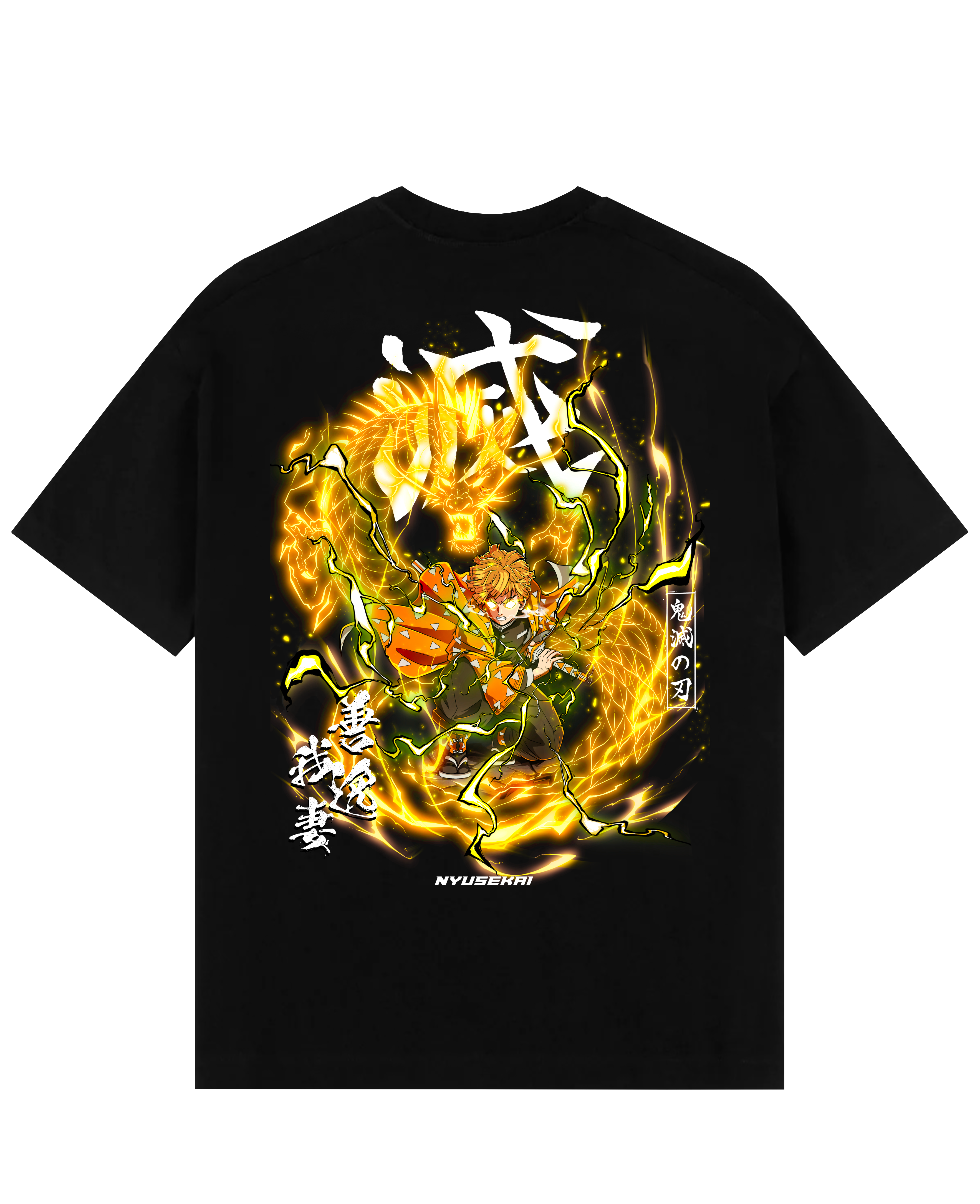 "Zenitsu X Thunder Dragon - Demon Slayer" Oversize T-Shirt