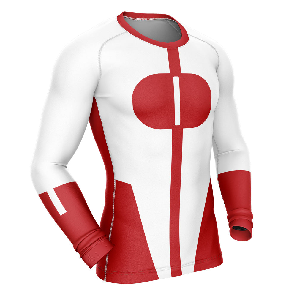 Omni Man Invincible Long Sleeve Rash Guard Compression