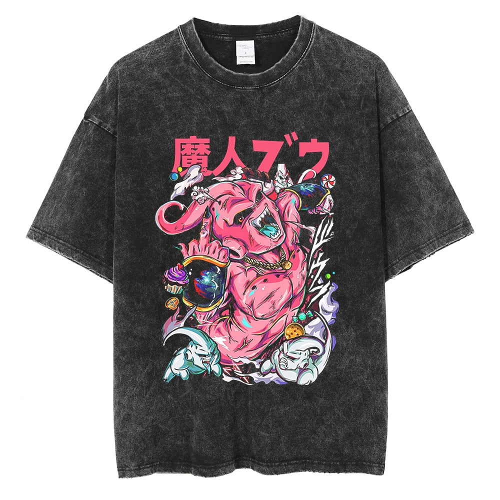 Nysekai "Kid Buu" Vintage Oversized T Shirt