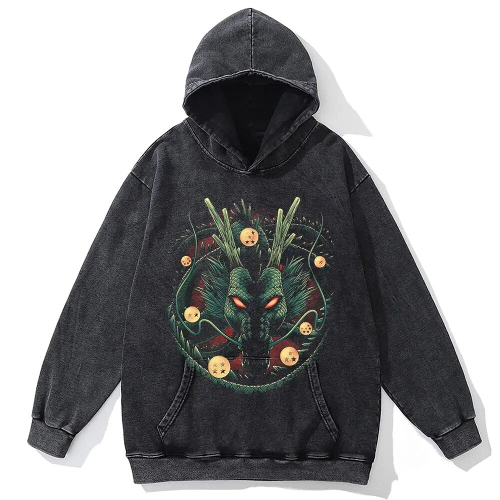 Nysekai "Eternal Dragon" Vintage Oversized Hoodie