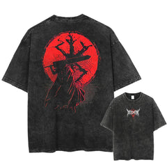 Nysekai "Blood Moon" 2-Sided Vintage Oversized T Shirt